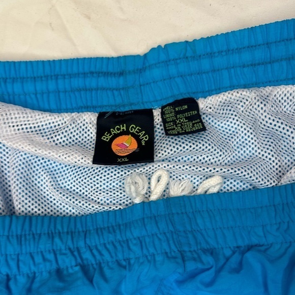 Beach Gear Blue men’s swim trunks‎ with pockets, LINED WITH POCKETS - Picture 3 of 5